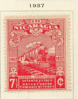Nicaragua 1937 Early Issue Fine Hinged 7c.  323835
