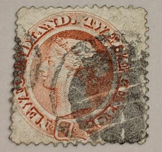 Newfoundland Canada Queen Victoria Stamp 28 (k3482)