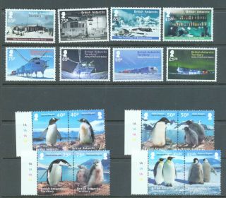 British Antarctic 2013 Three Sets Pemguins,  Bransfield,  Halley Vi Mnh