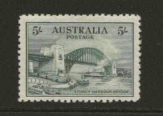 Australia Sg142 5s Blue Green Sydney Harbour Bridge Cat £425