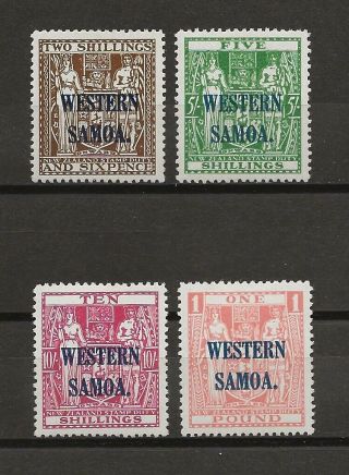 Samoa 1945/53 Sg207/10 Cat £180