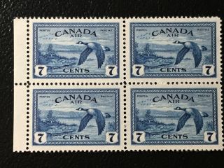 Mnh Block Sc C9 - 7c Canada Goose Air Mail