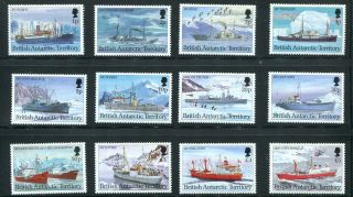 British Antarctic Territory Sc 202 - 213 Mnh Ships 1993 Set Of 12