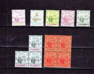 Stamps Mauritius 1895 - 1906 Mnh/mh F - Vf (12)