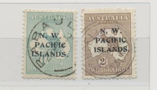 N.  W.  Pacific Islands 1 Shilling,  2 Shillings