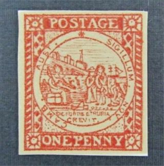 Nystamps British Australian States South.  W Stamp Reprint On Card Rare
