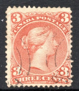 Canada: 1868 Qvi 3c.  Sg 58