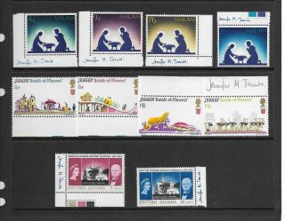 Pitcairn - Stamps Signed By Designer,  Letter,  Blocks,  More So See All Scans