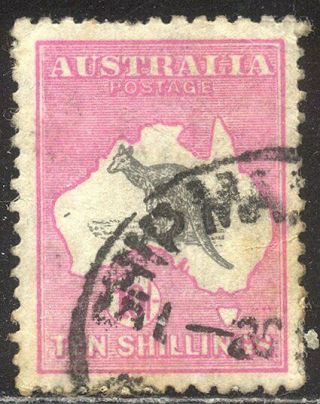 Australia 55 - 1917 10sh Pink & Gray ($400)