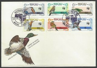 Macau 1984 International Stamp Exhibition,  Melbourne Birds Fdc