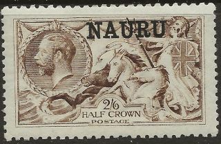 Nauru 2/6 - Brown Kgv Definitive Series O 