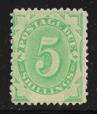 1902 Australia J8 Mh Postage Due 5 Shillings Cv $400
