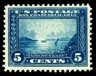 Us 399.  05c Panama Pacific Issue Of 1912 - 13 - Oglh - Vf/xf - Cv$70.  00 (esp 0332)