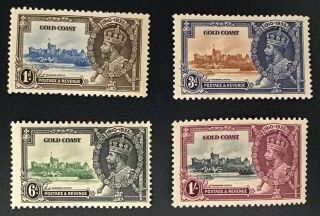 Gold Coast (ghana) - Set Of 4 Stamps,  Silver Jubilee,  1935,  Sg 113 - 116,  Mnh