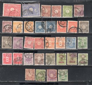 Japan Asia Stamps Canceled Lot 2064