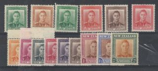 Zealand Kgvi 1938 Definitive Set To 2/ - Mnh J6355