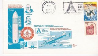 Honoring Sts - 3 Columbia Space Shuttle Flight Seattle Wa Mar 22 1982 Space Voyage