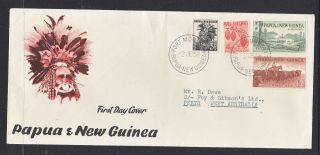 Fdc: Png 2 Je 58,  The 3 1/2d Black Is Arguably The Scarcest Stamp Of Png On Cov