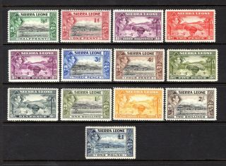 Sierra Leone Kgv1 1938 Mounted Set To £1 Missing Some From Set Cat £89