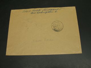 Germany 1942 Stuttgart 1 registered cover 15538 2