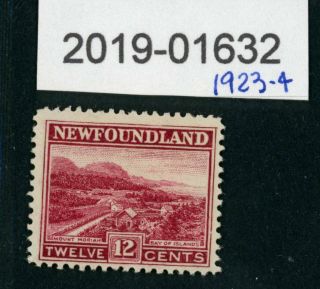 Newfoundland 1923/4 Mlh Stamp - 12 Cent Mount Moriah Bay Of Islands (01632)
