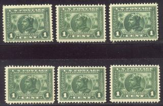 U.  S.  397 Nh (x6) - 1913 1c Pan Pacific ($210)