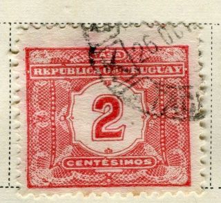 Uruguay; 1913 Early Postage Due Issue Fine 2c.  Value