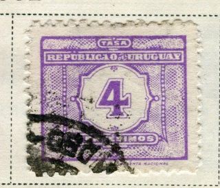 Uruguay; 1902 Early Postage Due Issue Fine 4c.  Value