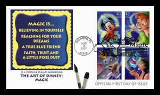 Dr Jim Stamps Us Art Of Disney Magic Combo Fdc Cover Orlando