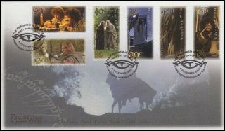 Zealand Fdc 2001 Lord Of The Rings 6 Stamps Fellowship (id:f1744)