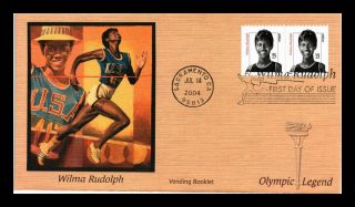 Dr Jim Stamps Us Wilma Rudolph Olympic Legend First Day Cover Pair