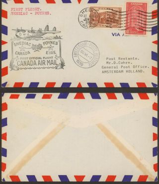 Canada 1939 - 1st Flight Air Mail Cover To Ireland 30521/12
