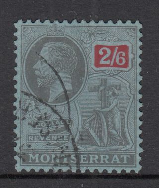 Montserrat 1922 - 29 Kgv 2/6d Sg 80 Cv £65
