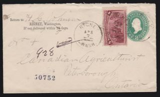 Us 236 On U311 Entire Registered Cover To Ontario Canada