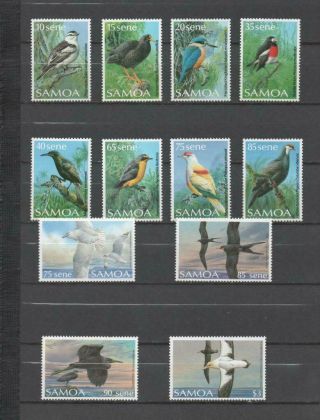 Samoa 1988 Birds Set Mnh