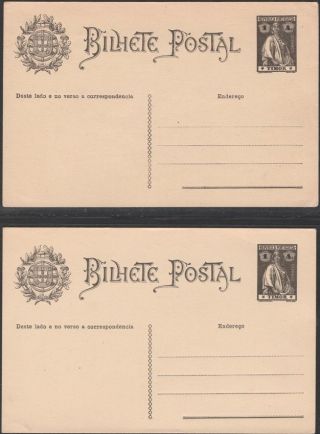 Timor,  1923.  Post Card H&g 24,  24v,  (2)