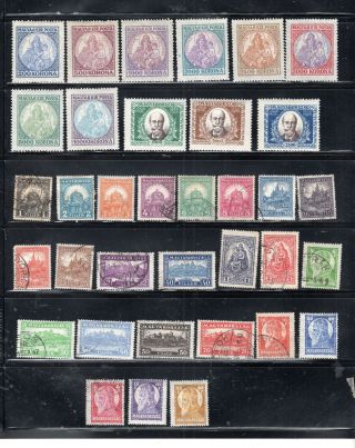 Hungary Magyar Poste Europe Stamps & Hinged Some Sets Lot 552