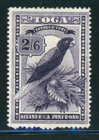 Tonga Mh Selections: Scott 51 2sh6p Dark Violet Wmk79 Cv$65,