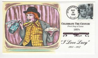 Sss: Collins Hp Fdc 1999 Celebrate The Century 1950s I Love Lucy Sc 3187