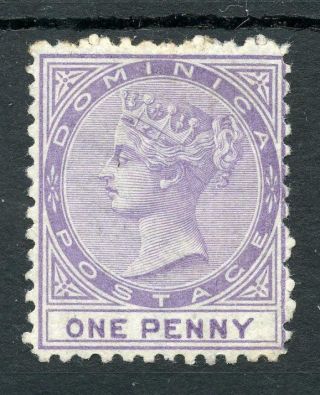 Dominica 1874 1d Lilac Mng Sg1 Cat £150