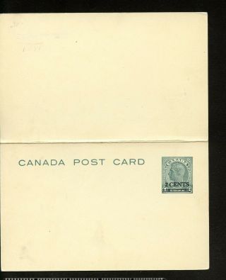 Lot 75819 Canada Uy73 Postal Stationery Card King George V1