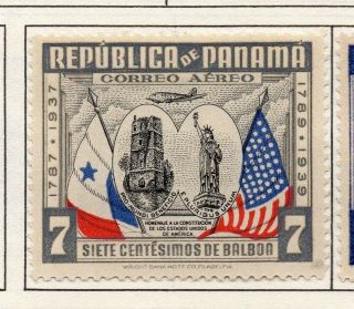 Panama 1938 Us Constitution Early Issue Fine Hinged 7c.  175764