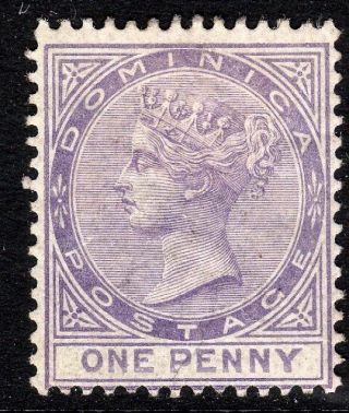 Dominica 1883 Lilac 1d Crown Ca Perf 14 Sg14