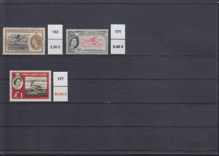 Turks & Caicos Birds Stamps Sg253,  Year 1955,  1957,  1960 Never Hinged V.  F