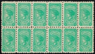 Australia Victoria S.  G.  416 Ba 1/2d Pale Blue Green Perf 12 Nh Cat.  L60