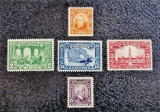 Nystamps Canada Stamp 141 - 145 Og H / Nh $58
