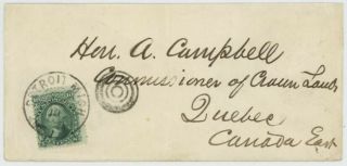 Mr Fancy Cancel 68 Cover Tied Detroit Mich Dcds Addressed To Quebec Cnada East