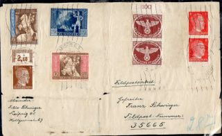 Germany Ww2 Multi - Franked Cover
