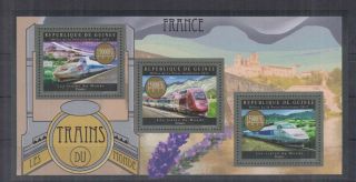 O301.  Guinee - Mnh - 2012 - Transport - Trains - France