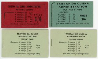 Tristan Da Cunha 1958 3/6d & 1960 3/6d 1965 4/2d Booklets (2) Sg Sb2/4 Cat £97
